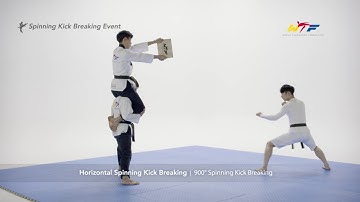 Horizontal Spinning Kick Breaking - 900° Spinning Kick Breaking