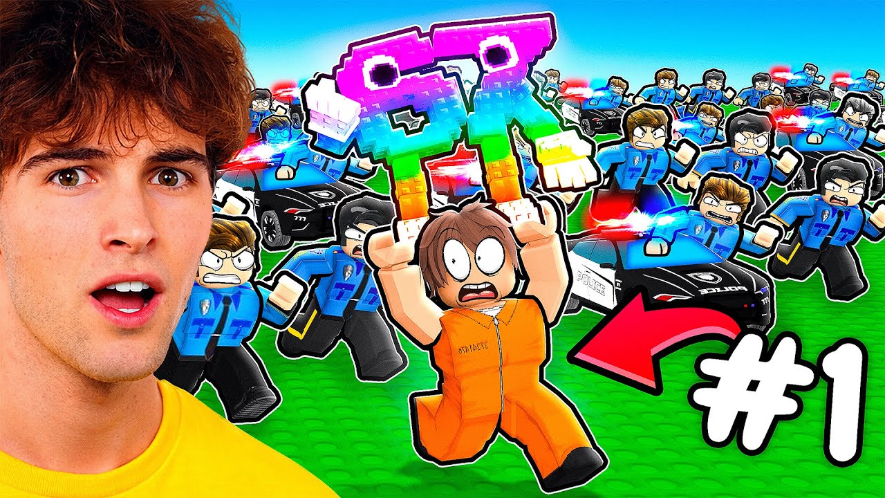 I Got #1 In Escape POLICE For Brainrots!