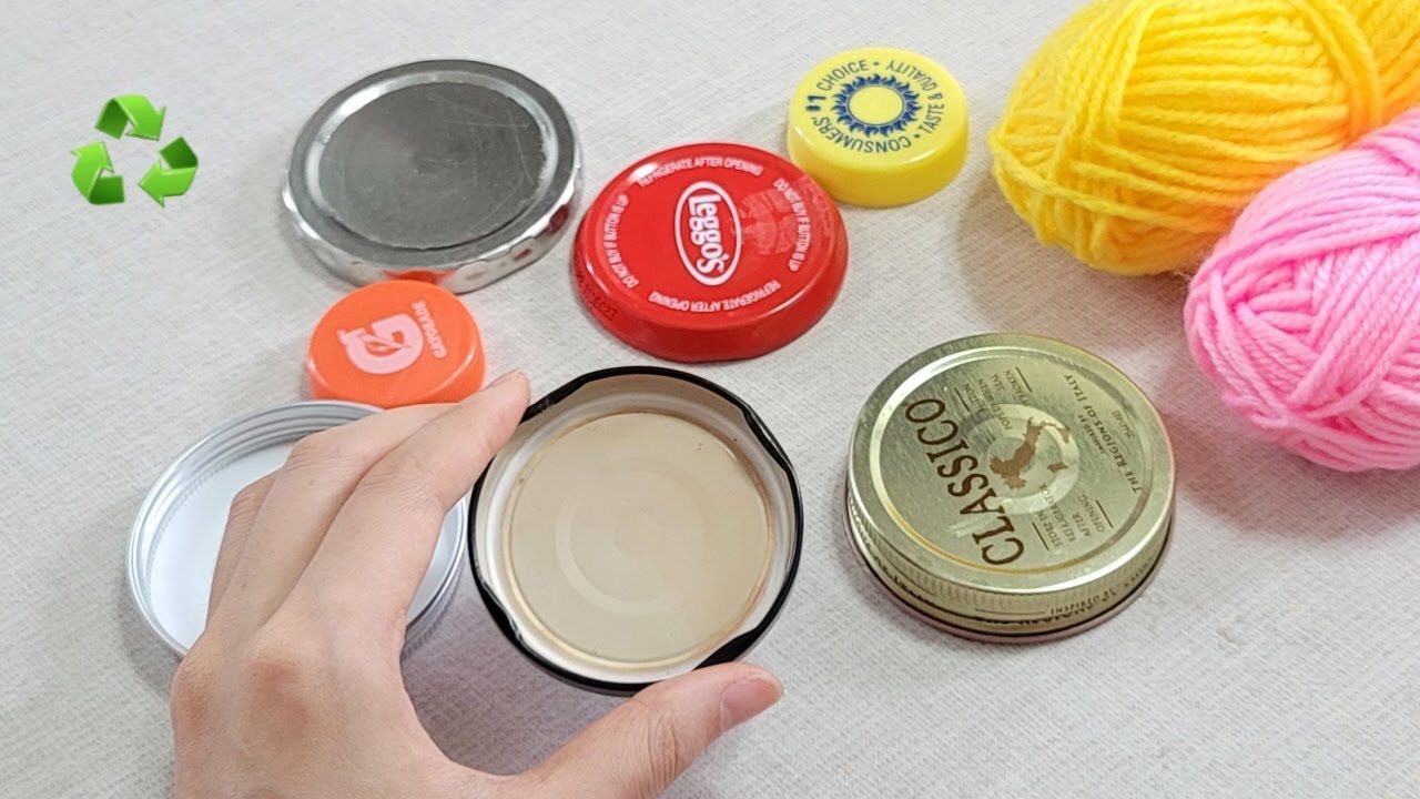 НЕВЕРОЯТНЫЙ! Супер идея для вторичной переработки, которую вы никогда не видели с крышкой от банки