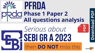 Pfrda 2022   Pfrda Phase 1 Paper 2 Analysis  All Questions Analysis  By Prachi Agarwal