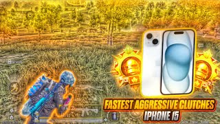 iPhone 15 BGMI Graphics Test 😱(SMOOTH + EXTREME) 🔥 | PUBG Mobile Gaming 2025 | Fastest Rush Gameplay