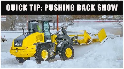 How to Push Back Snow with a Snow Pusher | Quick Tips // Snow Plow Operator