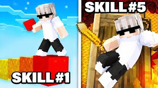  top 5 skill in Minecraft PE I Learned Minecraft's Impossible Skills in 24 Hours!