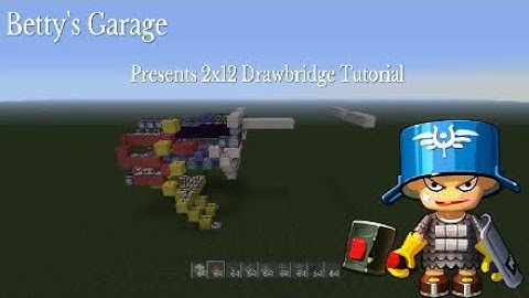 Minecraft 2x12 Drawbridge Tutorial