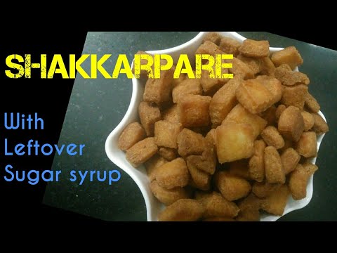 Leftover Sugar Syrup Recipe Shakkarpara From Leftover Chashni Shankarpali Using Leftover Chashni Youtube
