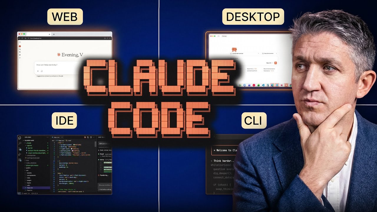 Claude Code: 4 Ways to Access (And Which One to Start With) - YouTube