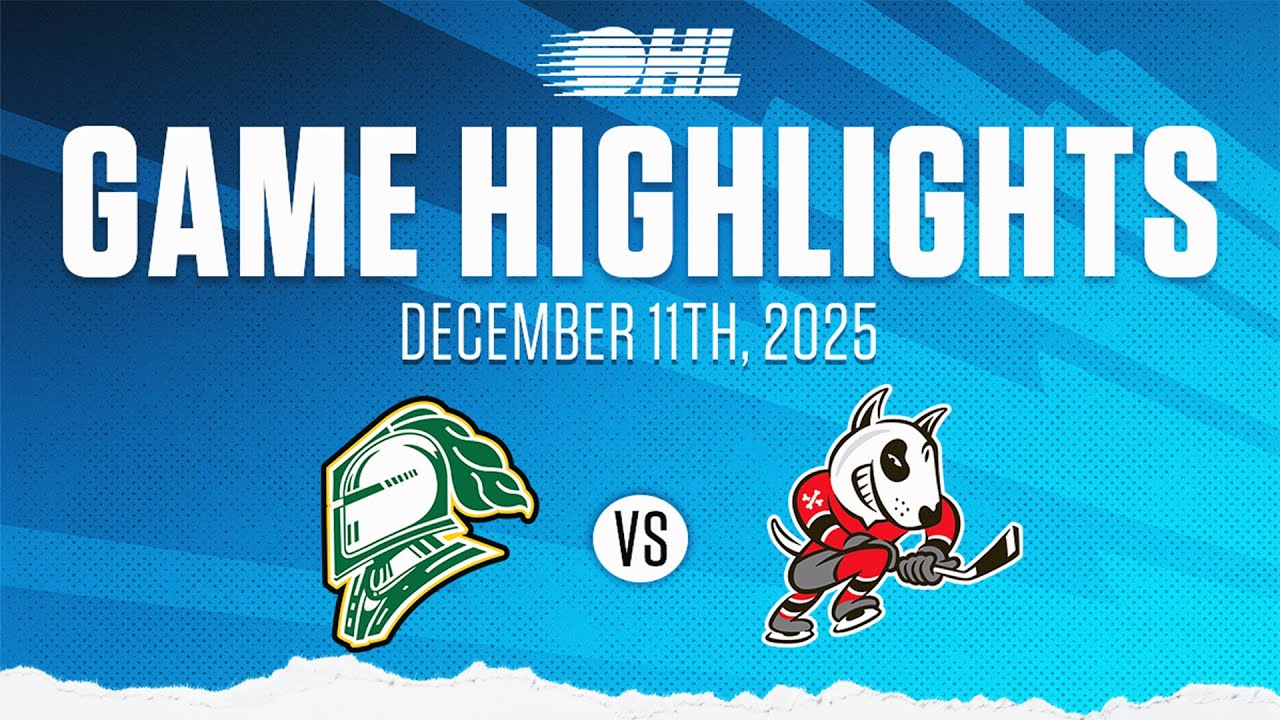 Обзор матча OHL: London Knights против Niagara IceDogs, 11 декабря 2025 года.