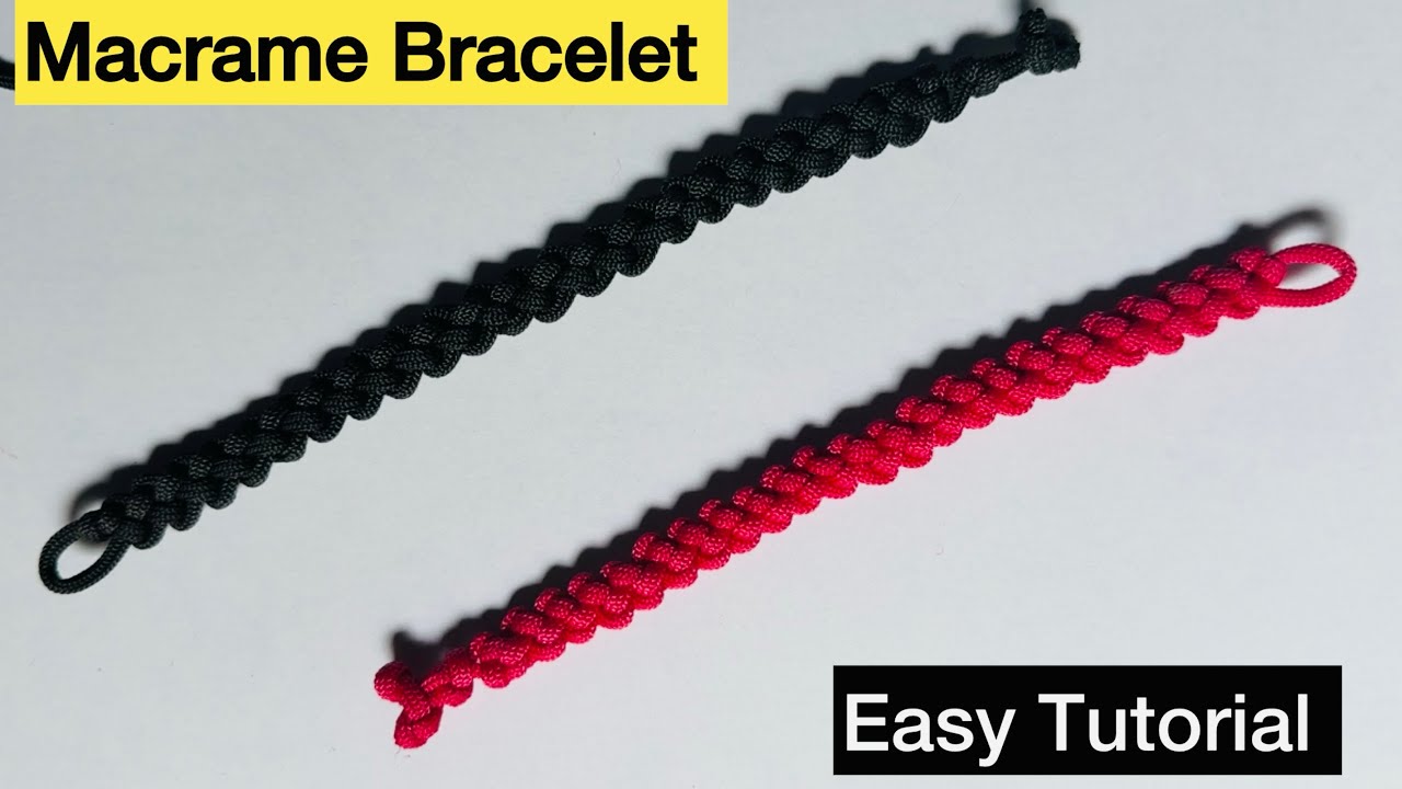 Macrame Bracelet Tutorial! Easy Making |Step To Step Tutorial - YouTube