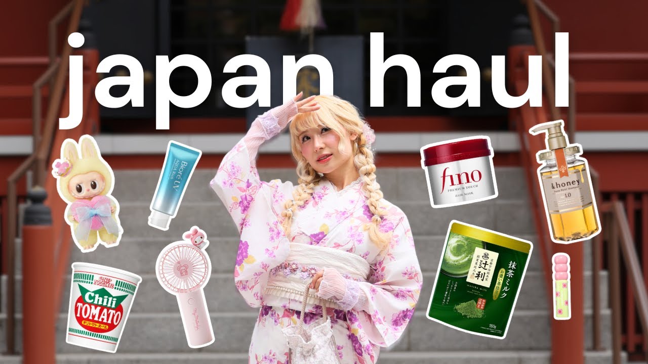 HUGE Japan Haul | matcha, souvenirs, skincare, makeup cosmetics, snacks, sanrio & more!