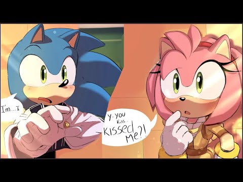 Sonic KISSES Amy Rose?! (Sonic Comic Dub)