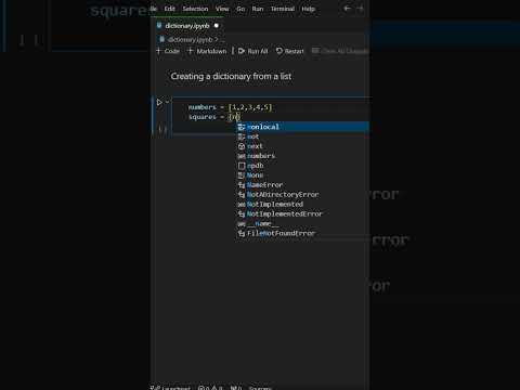 Creating a Dictionary