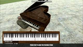 Gmod Playable Piano  - Sad Romance  (original)