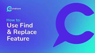 How to Use The Find and Replace Feature