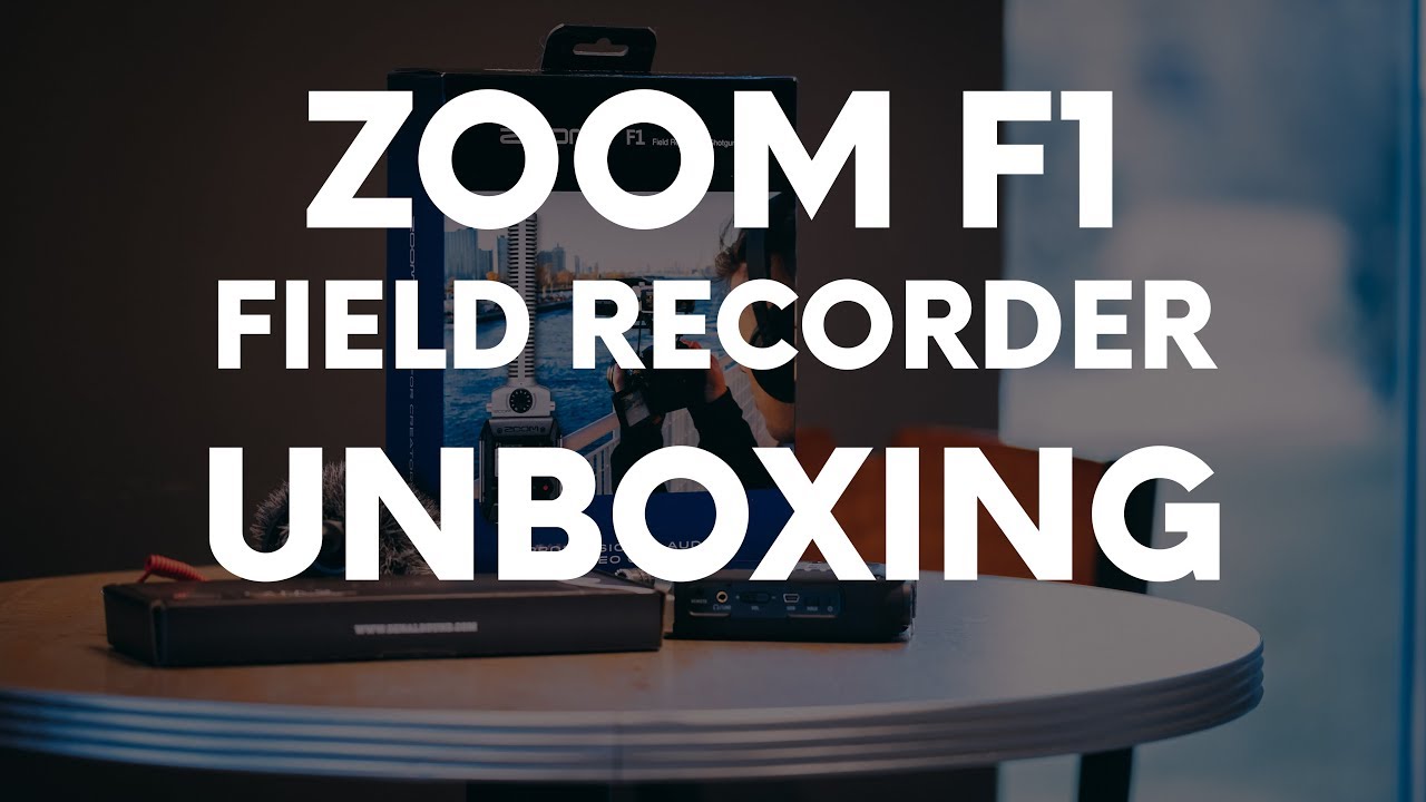 ZOOM F1 Field Recorder UNBOXING | 80D