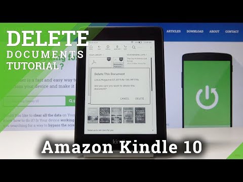 How to Remove Book from Amazon Kindle 10 - Delete Documents