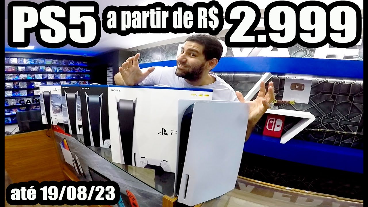PS5 fica R$ 800 mais barato na loja oficial, mas pode custar ainda menos
