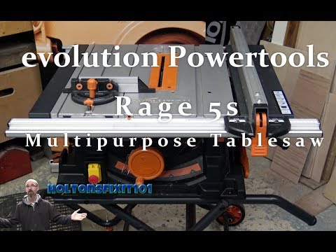 Evolution Rage 5s Tablesaw Review Holtonsfixit101 Youtube