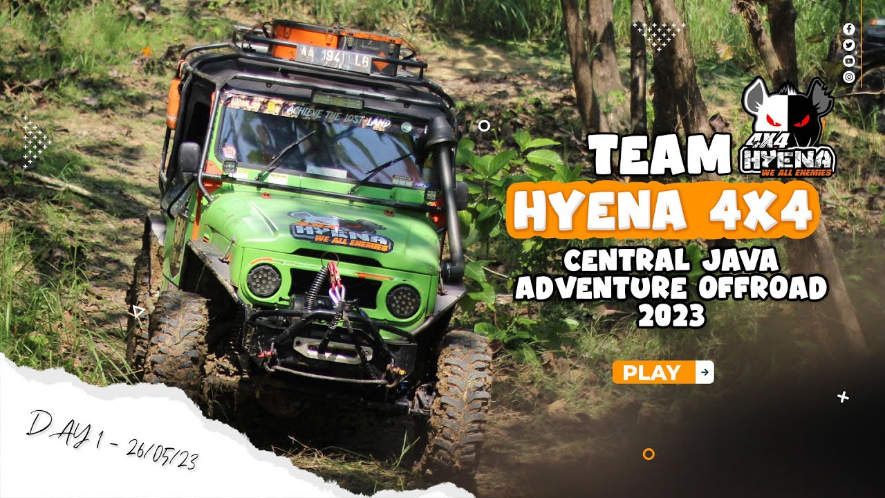 DAY 1 TEAM HYENA 4X4 - Central Java Adventure Offroad 2023 - YouTube