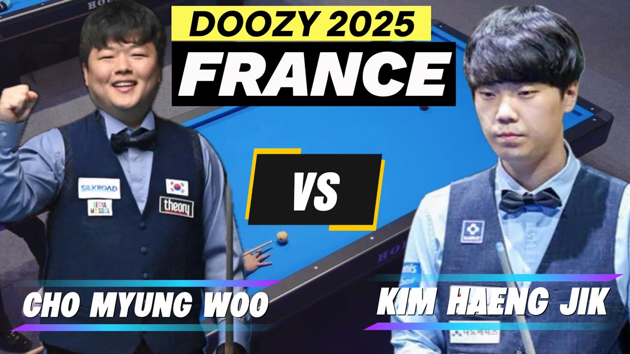  Cho Myung Woo plays 10+9+9 AVG 4.00 vs Kim Haeng Jik | Great Match 