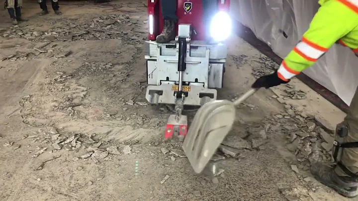 Workhorse 1000 Battery Ride-On Floor Scraper - granite floor removal