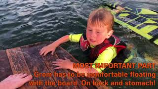 Teaching a Small Child to Wakeboard