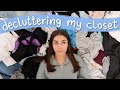 decluttering + organizing my closet !! * satisfying closet clean out *