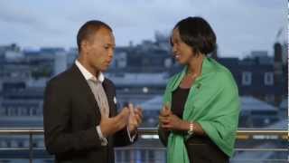 U.S Track & Field Legend Jackie Joyner Kersee talks with Bryan Clay