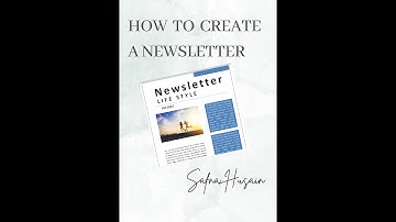 How to Create Simple Newsletter in Word | Part 1