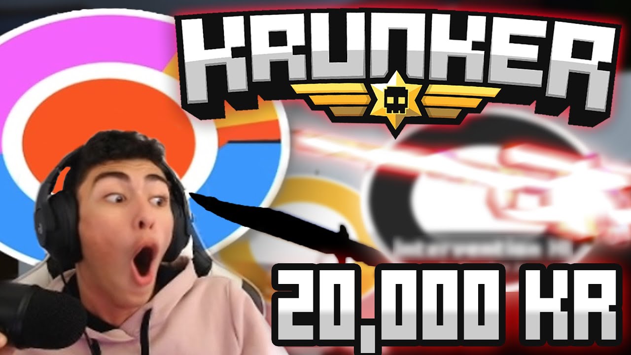 Krunker Unboxing! 20,000KR (STREAMER LUCK?!)