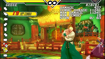Capcom vs Snk 2 Geese 100% Tod combo.