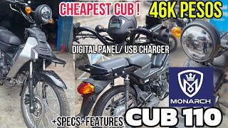 BUDGET KILLER 46k Pesos CUB Bike Monarch CUB 110  Available na sa Pinas !Sobrang Mura