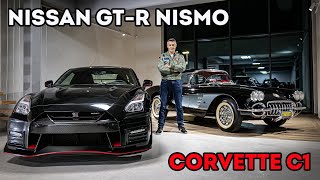 Nissan GTR NISMO vs Chevrolet Corvette C1 porównanie. Krzysztof Hołowczyc opowiada o swoich autach