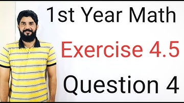 1st Year Mathematics Exercise 4.5 Question 4 | Geometric Sequence & Series Full Solution | M . Hilal