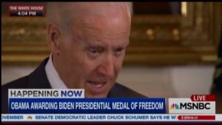 Obama Literally Brings Joe Biden To Tears With Surprise Medal