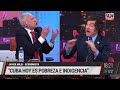 Milei se cruza con un peronista defensor de Cuba: "Es de hijo de puta defender eso" Canosa-12/7/21