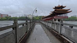 Rainy Walk in Changsha, China  | 4K Natural Sounds