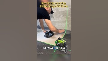 laser level measuring device, Huepar 3D Cross Line Self-leveling Laser Level with 12 green #shorts