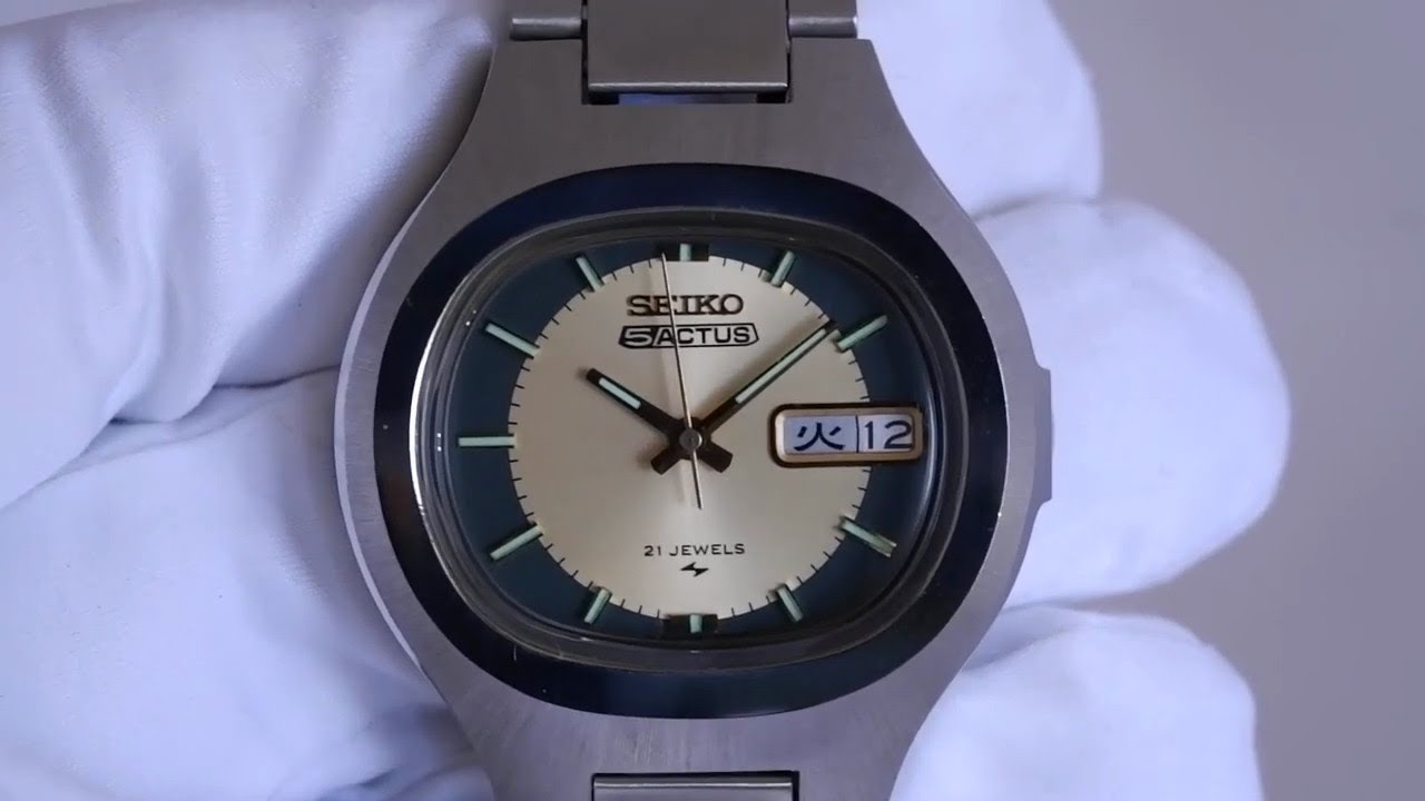 Seiko 5 Actus 7019-5010 automatic watch - YouTube