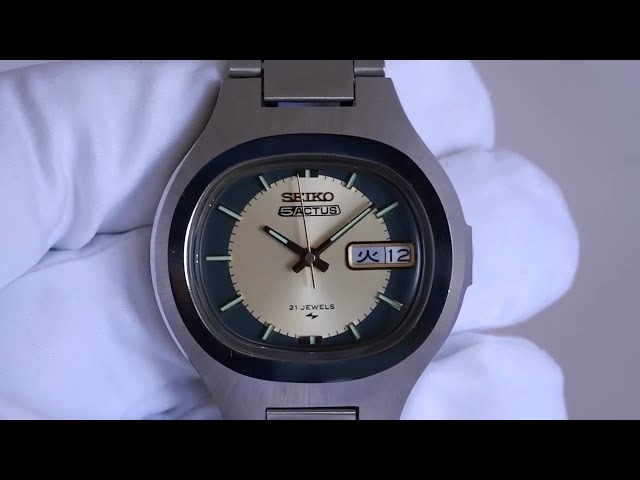 Seiko 5 Actus 7019-5010 automatic watch - YouTube