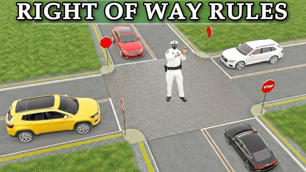 Right of Way Rules: Who Goes First at a 4-Way Stop? (2026) - YouTube