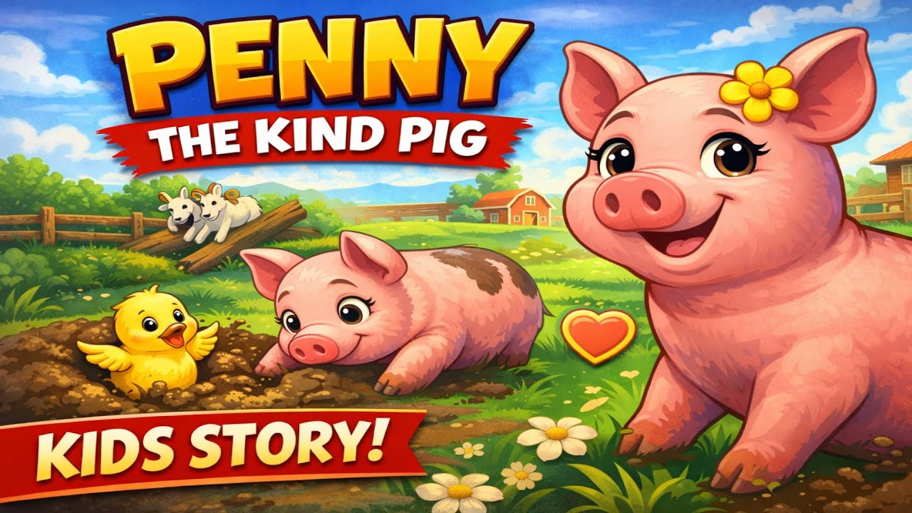 Story Time For Kids - Penny The Kind Pig