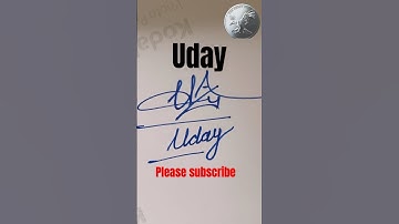 UdAY name Signature Style///Best Signature ideas#Viralshorts