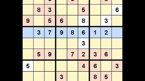How to Solve Washington Post Sudoku L5 April 11, 2021 - Row X-Wing