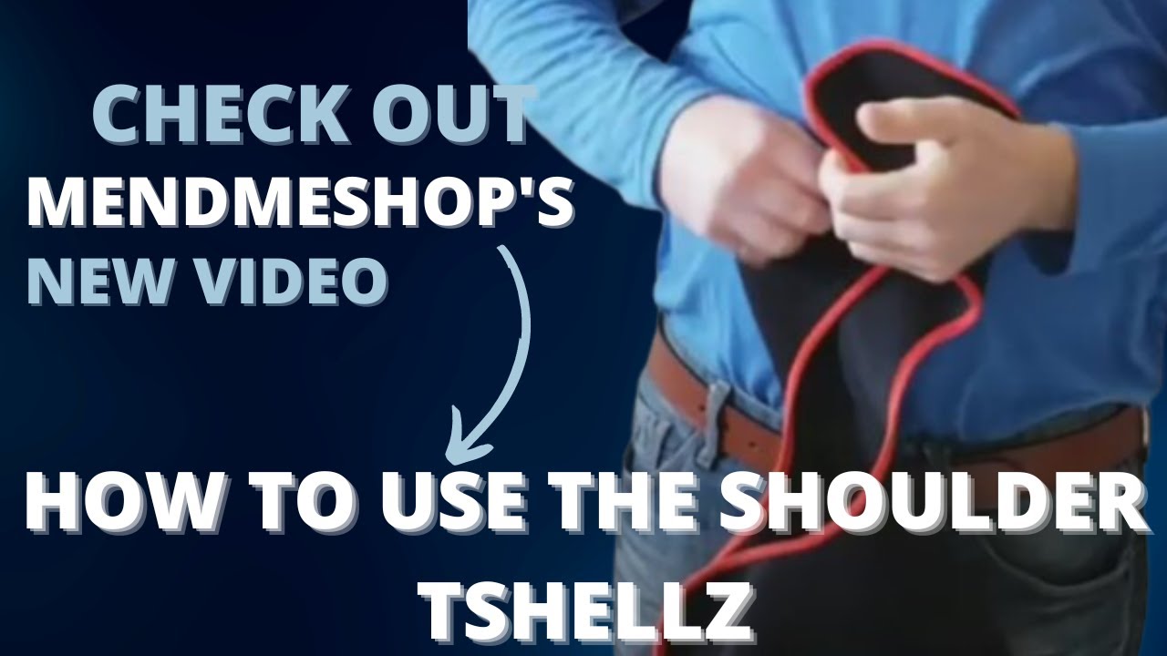 Instructions on how to put on & use your SHOULDER TSHELLZ wrap; use on the right or left arm ...