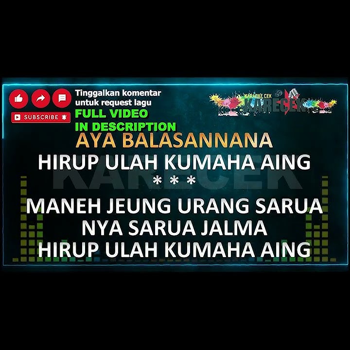 Karaoke Wali Kumaha Aing 4K