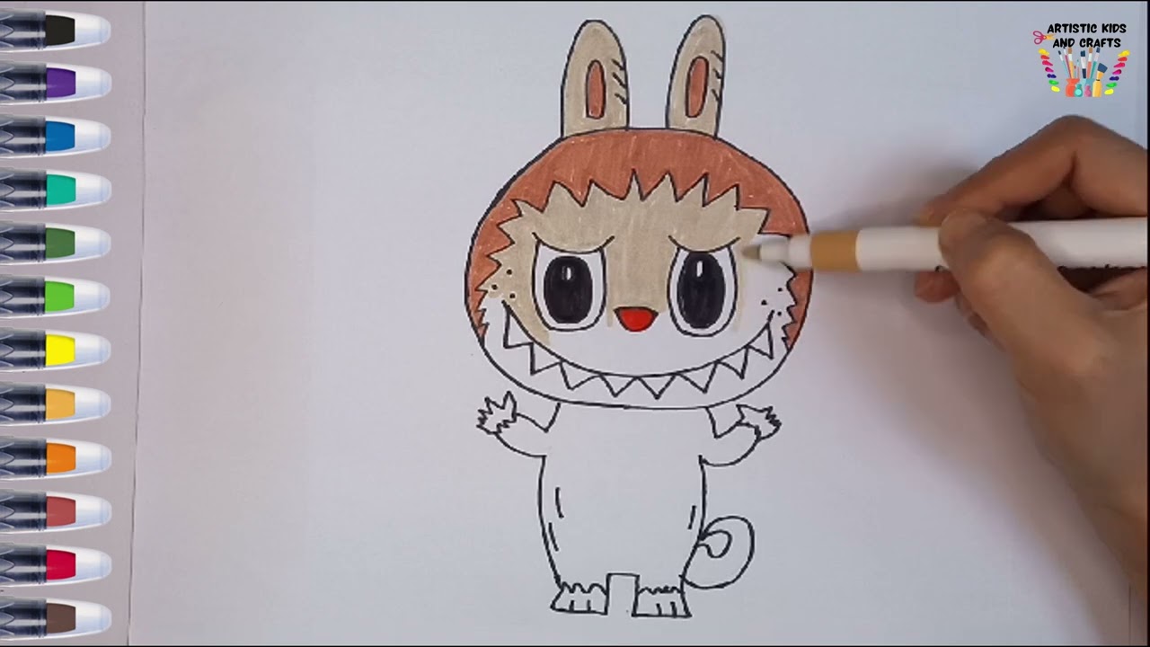 How to Draw ZIMOMO | from LABUBU simple easy drawing - YouTube