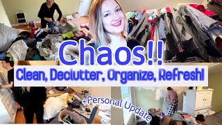 CLEAN DECLUTTER ORGANIZE ROOM MAKEOVER \/\/ CLEAN WITH ME \/\/ CLEANING VIDEOS