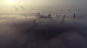 Awesome drone video grootste schip ter Wereld, de Pioneering Spirit