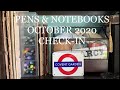 Pens & Notebooks October 2020 Check-In | Vlogtober 2020