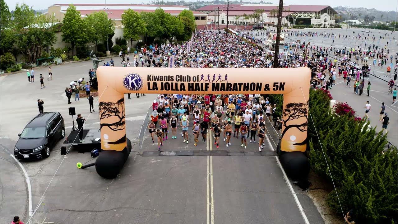 La Jolla Half Marathon Drone Highlights 2023 YouTube